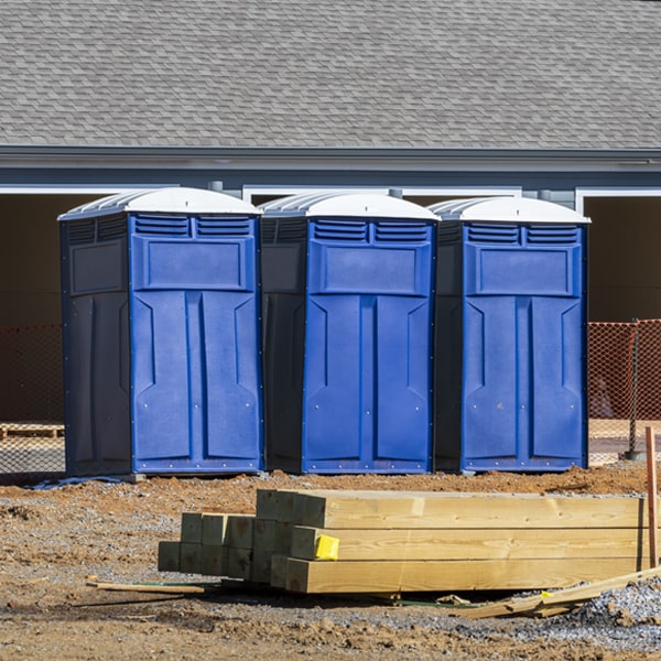 is there a specific order in which to place multiple porta potties in Aitkin MN